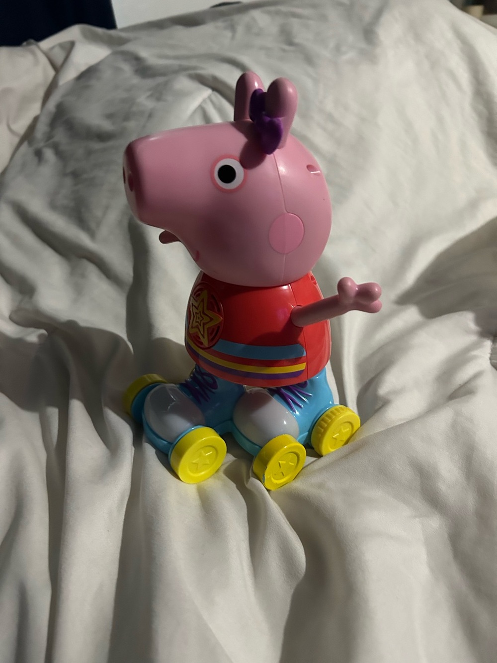 Disco Peppa Pig Roller Skating Doll 11” Roller Skates light up too!
